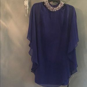 Blue cocktail dress